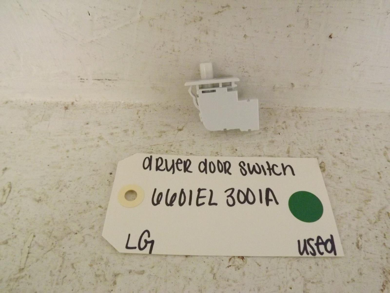LG Dryer 6601EL3001A Door Switch Used LG Dryer 6601EL3001A Door Switch Used